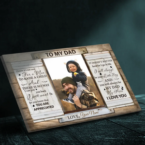 Personalized Canvas for Dad - Express Your Love with Customizable Photo