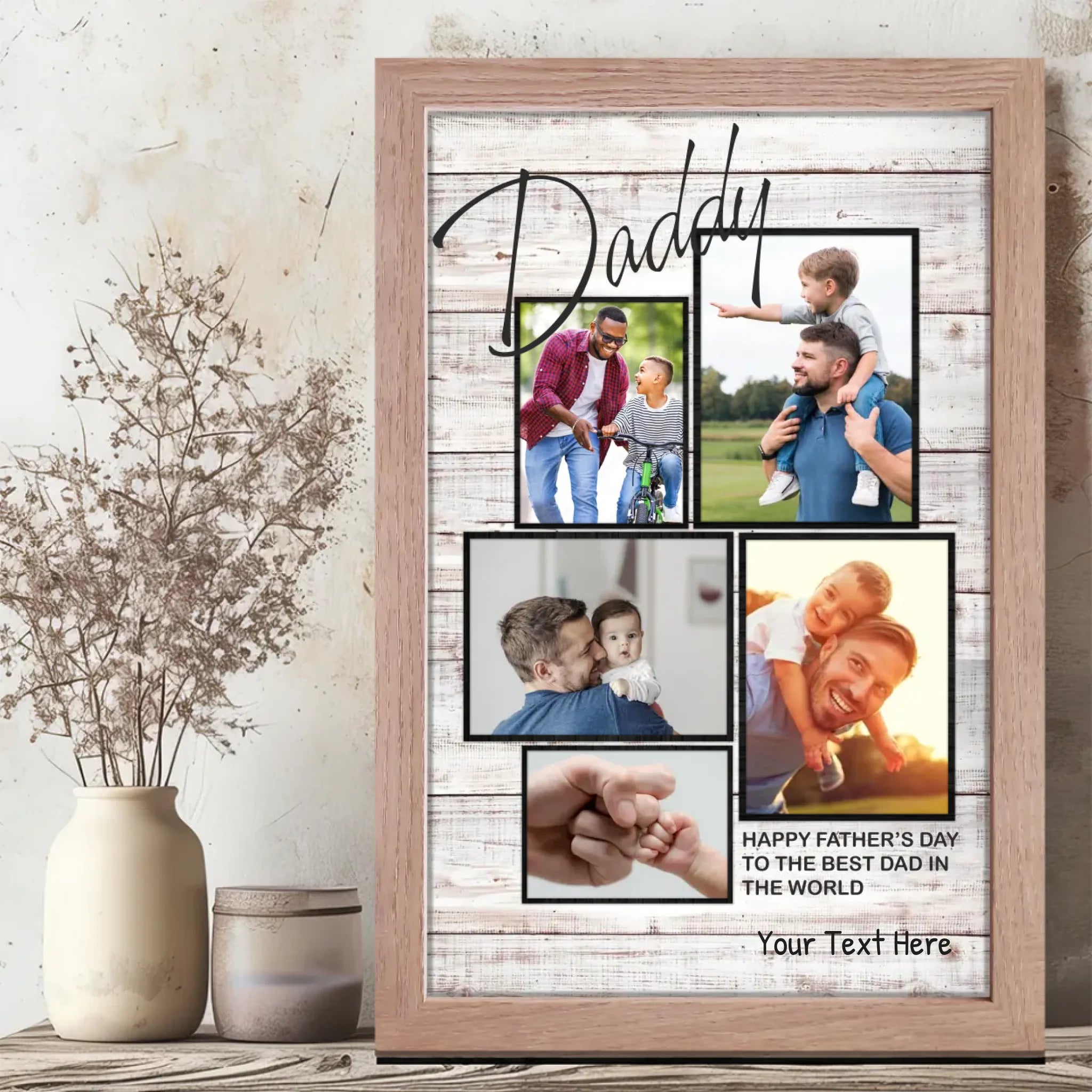 Custom Father’s Day Canvas – Celebrate the Best Dad with 5 Personalized Photos