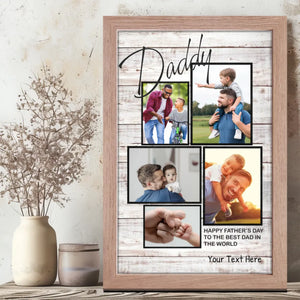 Custom Father’s Day Canvas – Celebrate the Best Dad with 5 Personalized Photos