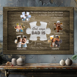 Custom Canvas for Dad – Endless Love Under the Stars and Sand | 89Prints