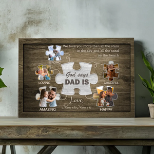 Custom Canvas for Dad – Endless Love Under the Stars and Sand | 89Prints