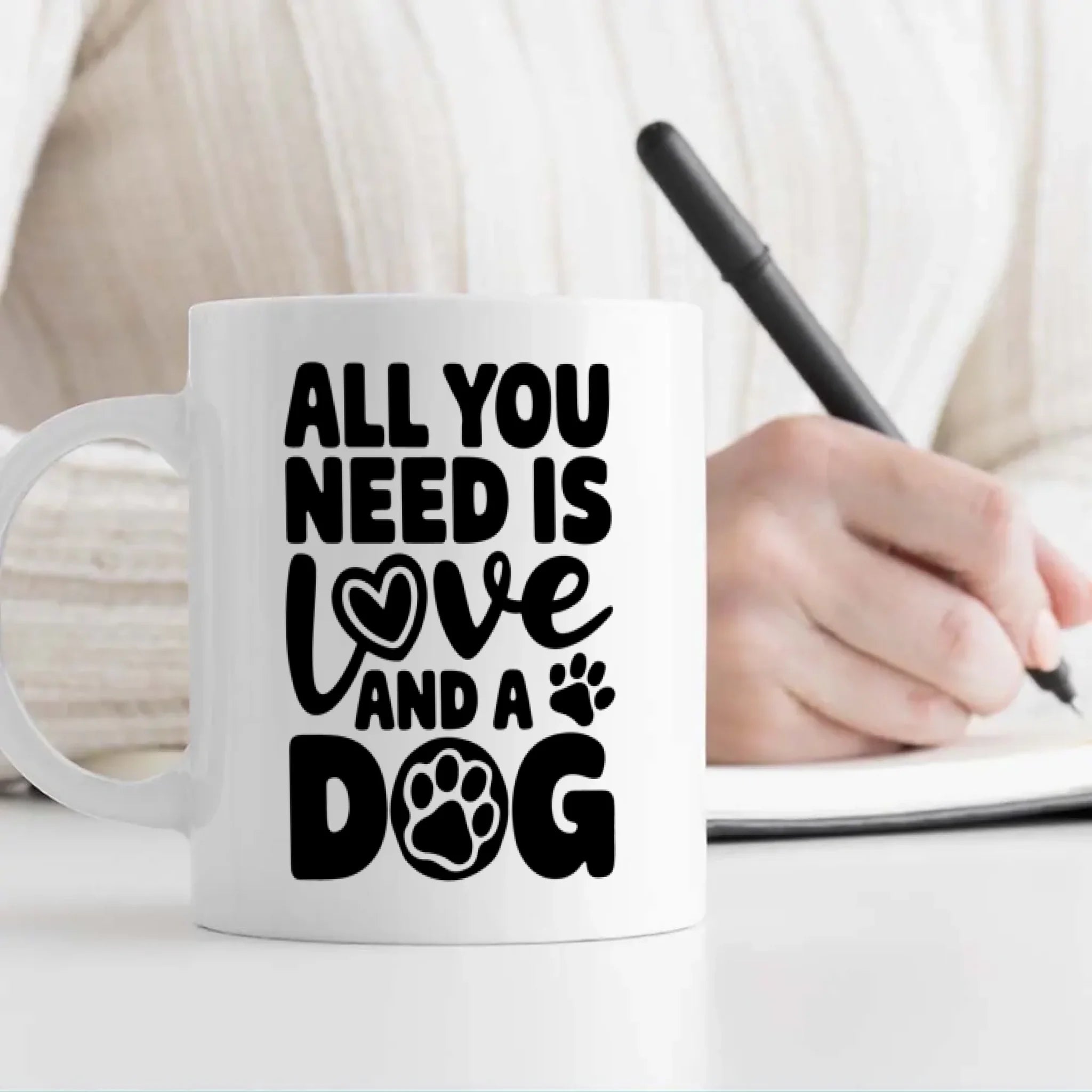 All You Need Is Love and a Dog Mug – Heartwarming Gift for Dog Moms - 89Prints