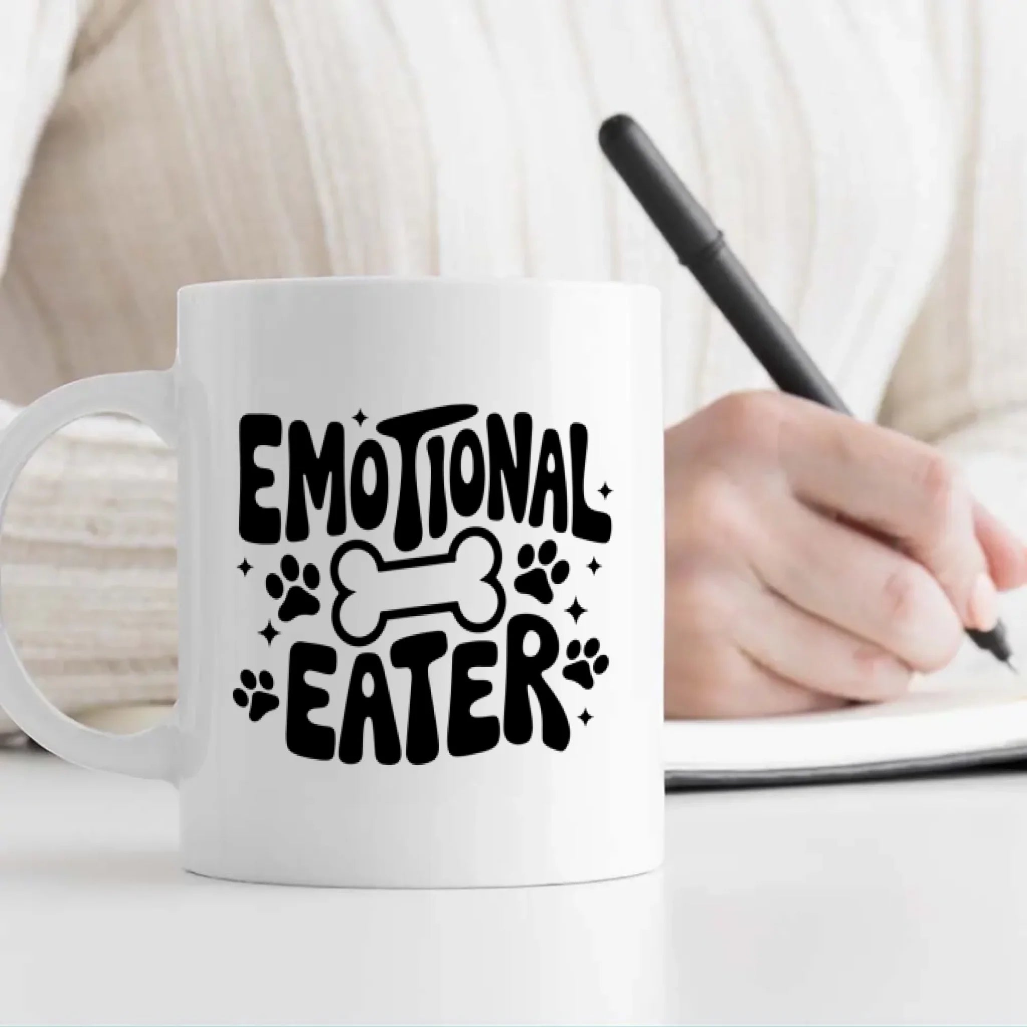 Emotional Eater Mug – Funny & Relatable Gift for Food Lovers and Stress Snackers - 89Prints