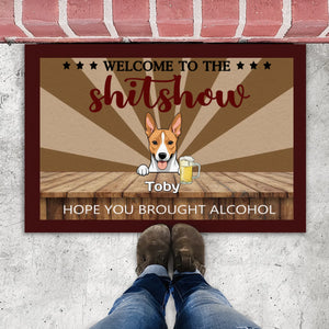 Welcome to the Shitshow – Personalized Funny Dog Doormat - 89Prints