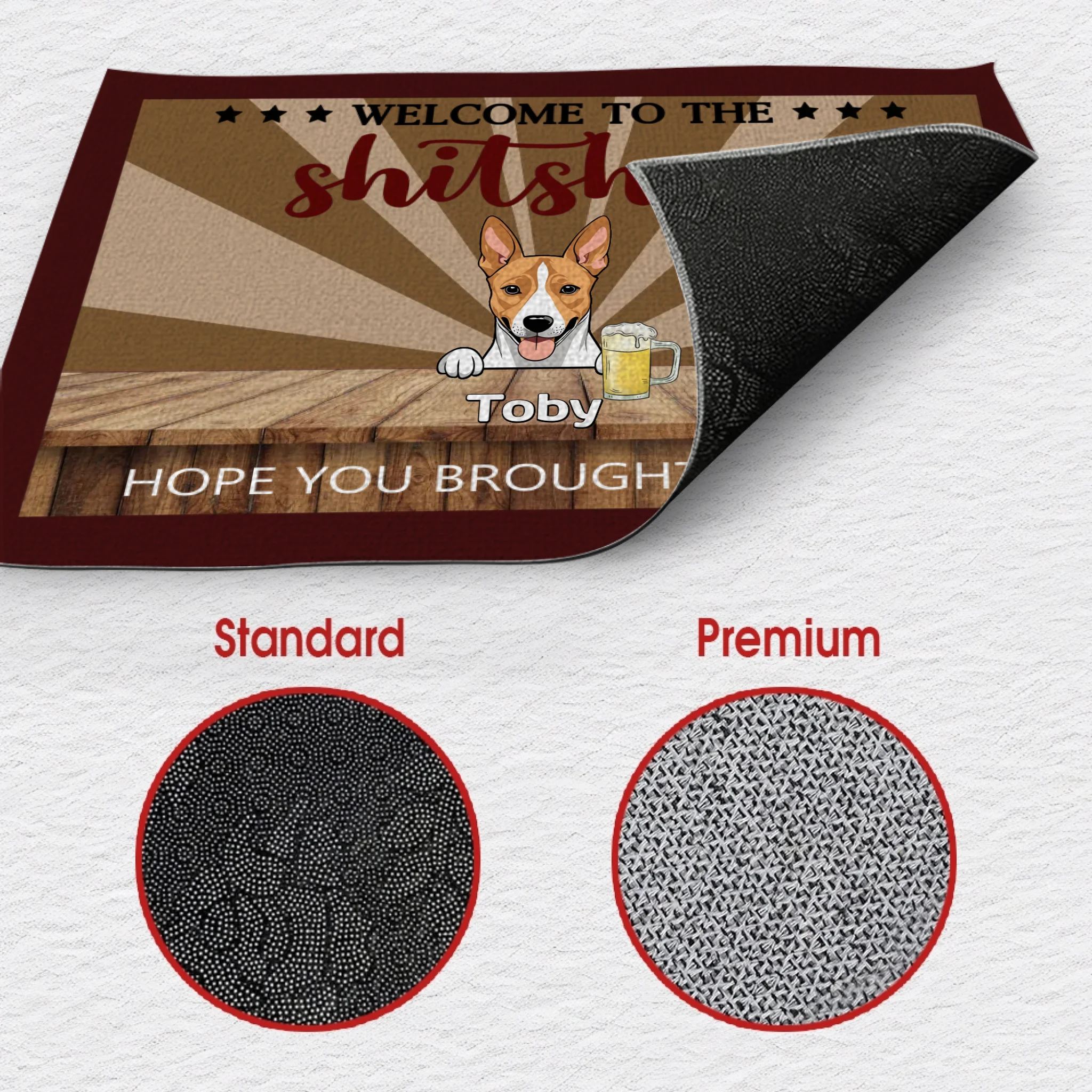 Welcome to the Shitshow – Personalized Funny Dog Doormat - 89Prints