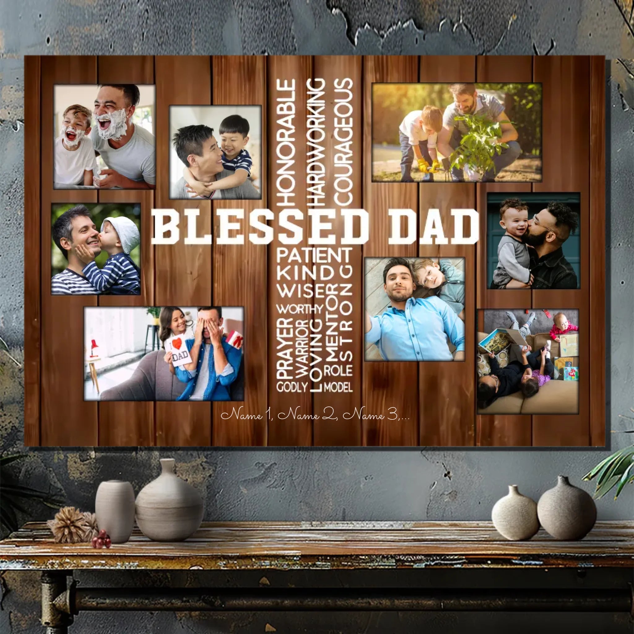 Customizable Canvas for Dad: A Tribute to an Honorable Father | 89Prints