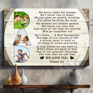 Customizable Canvas for Dad: A Heartfelt Tribute to the Man We Call Dad