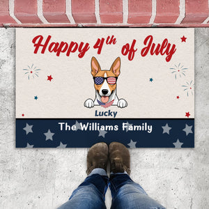 4th of July Home Decor – Personalized Patriotic Doormat - 89Prints