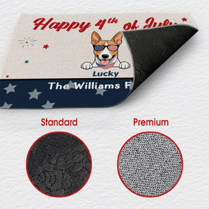 4th of July Home Decor – Personalized Patriotic Doormat - 89Prints