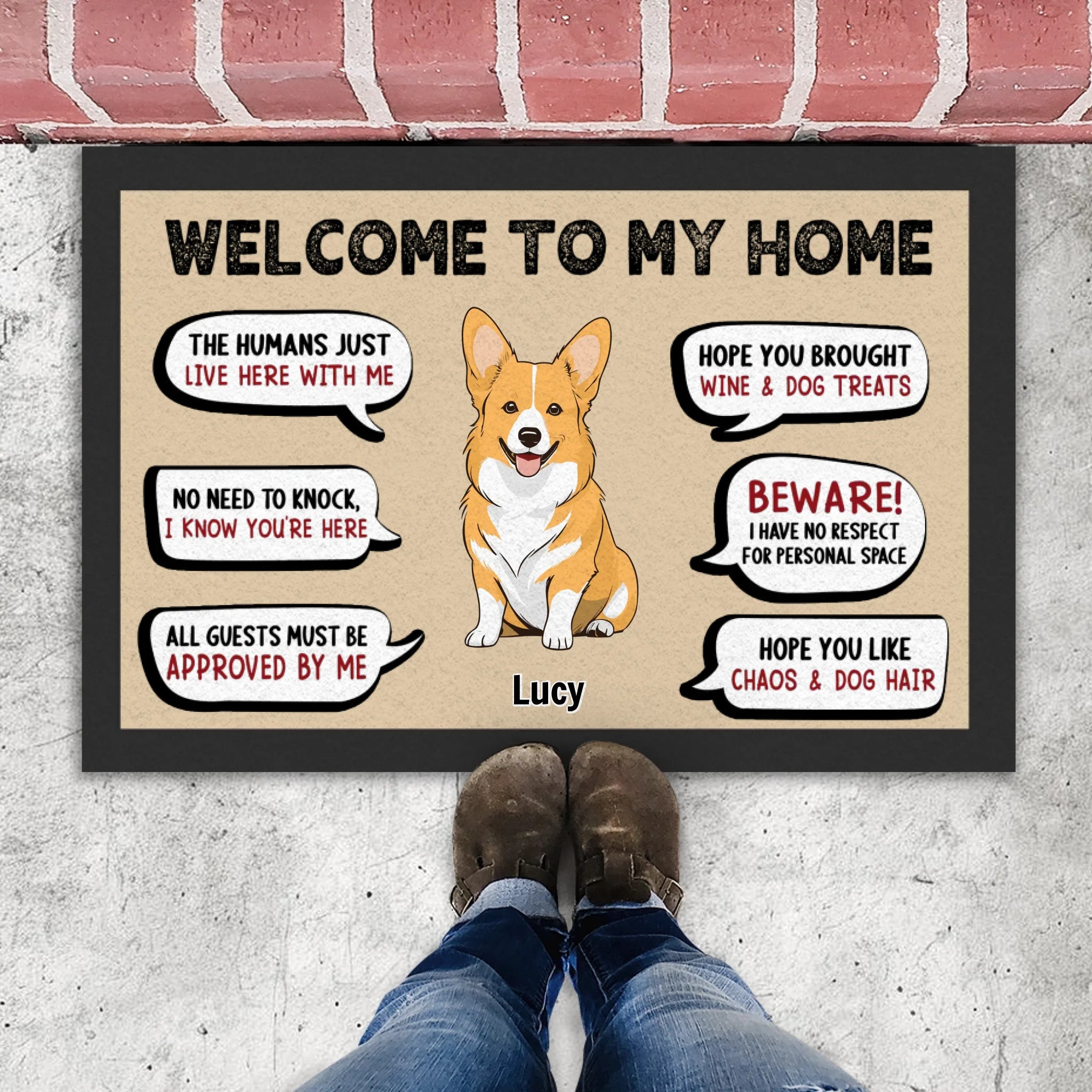 Welcome Doormat – Simple & Elegant Entryway Mat - 89Prints