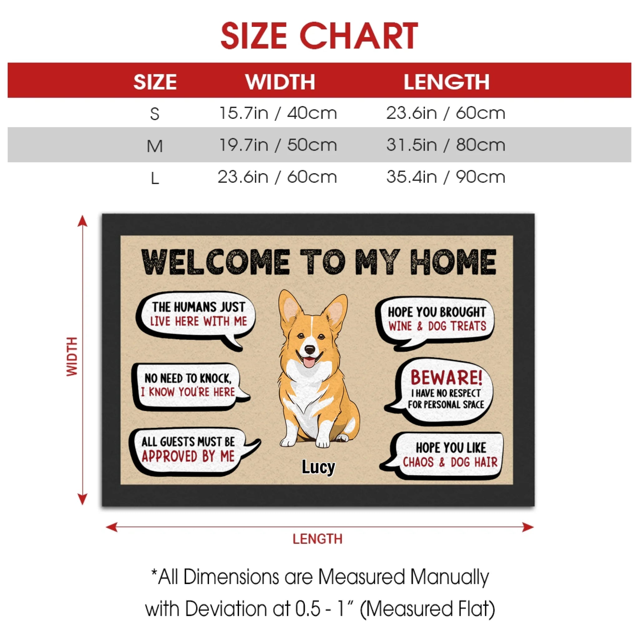 Welcome Doormat – Simple & Elegant Entryway Mat - 89Prints