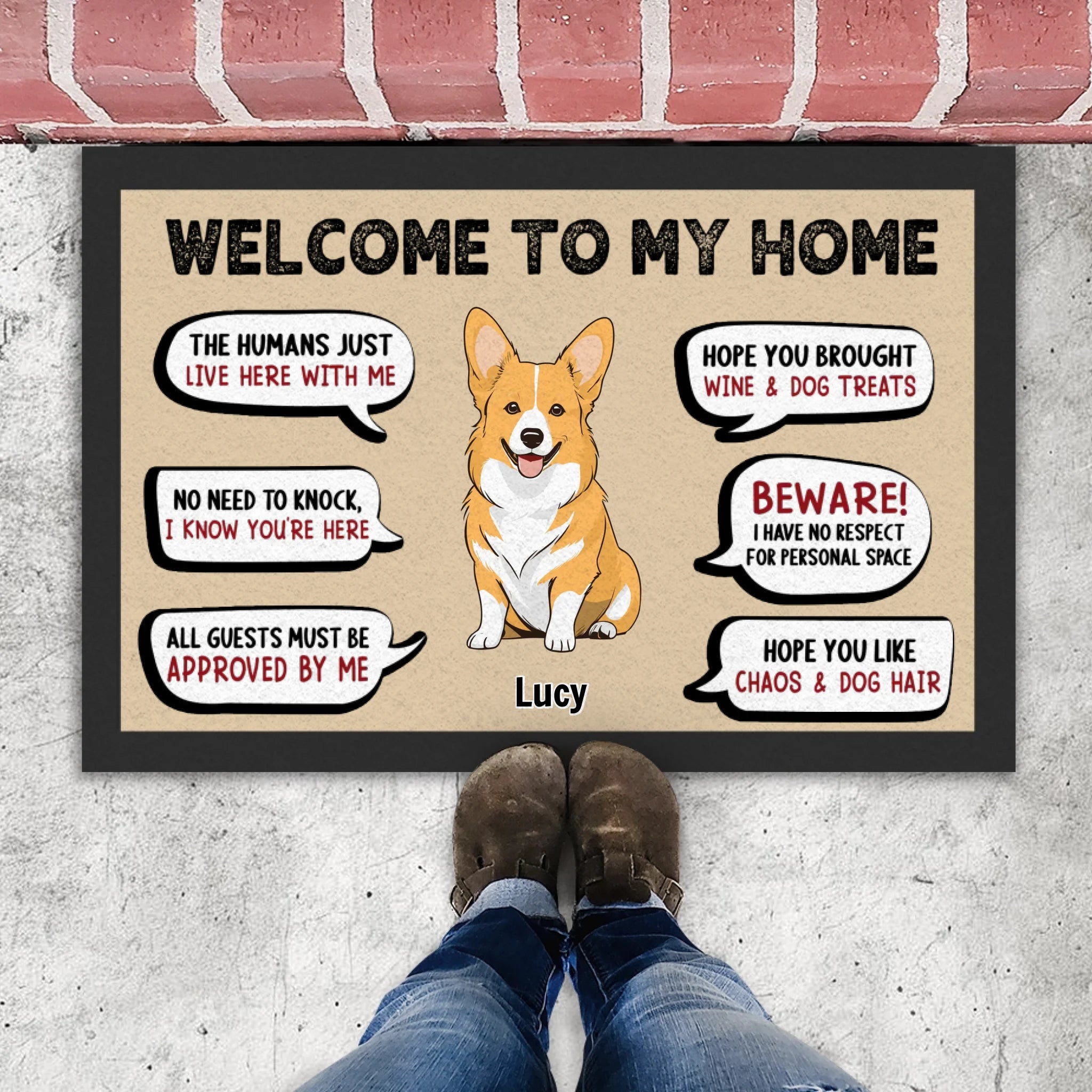 Welcome Doormat – Simple & Elegant Entryway Mat - 89Prints