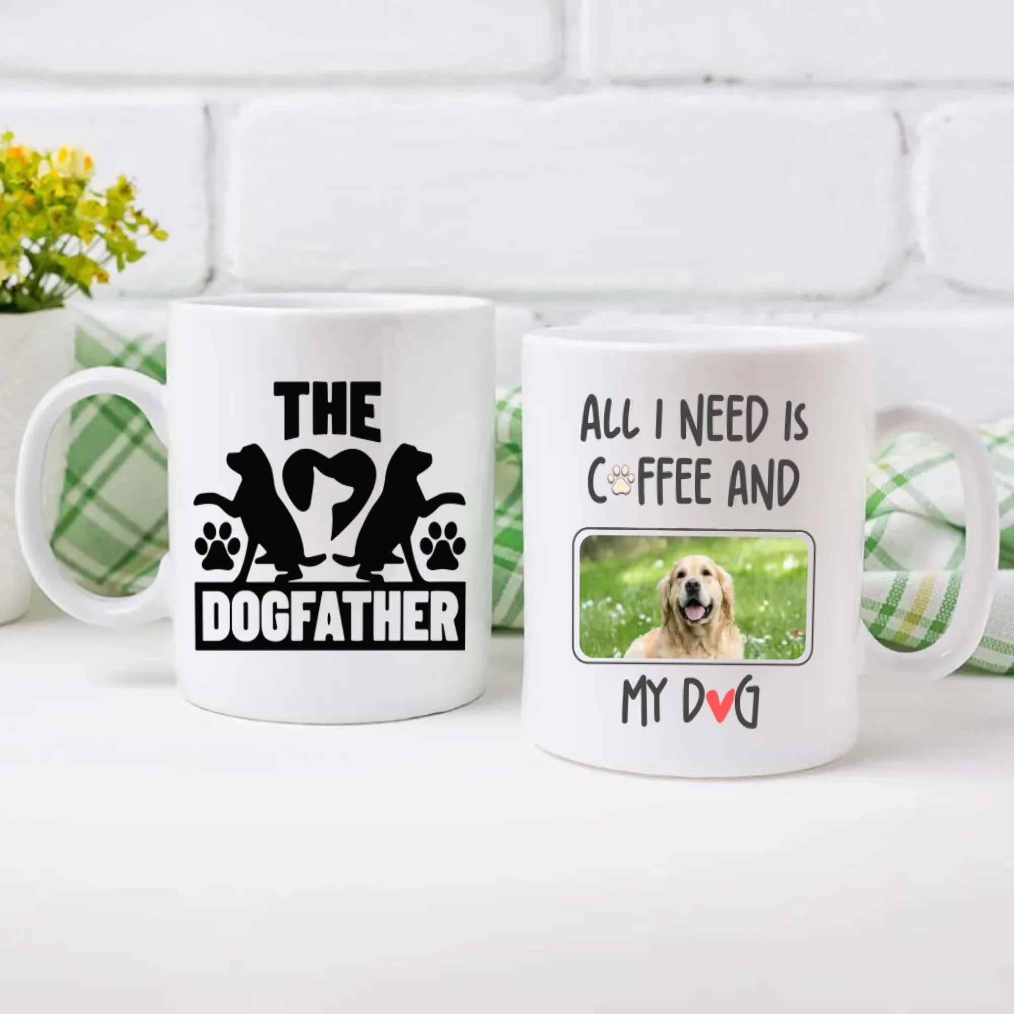 All I Need Is Coffee and My Dog Mug – Funny Gift for the Dog Father – 89Prints