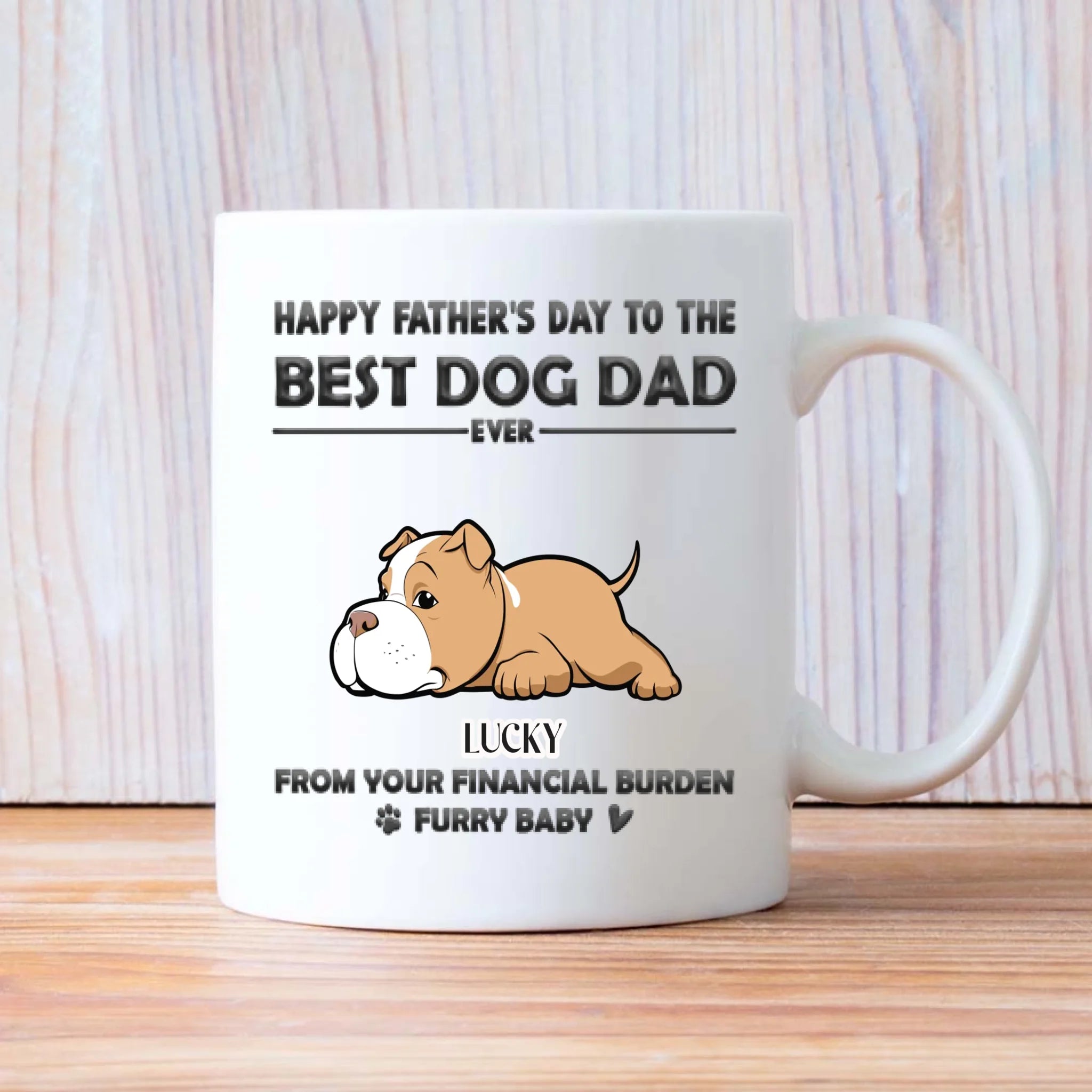 Crazy Dog Lazy Mug – Funny Gift for Dog Lovers – 89Prints