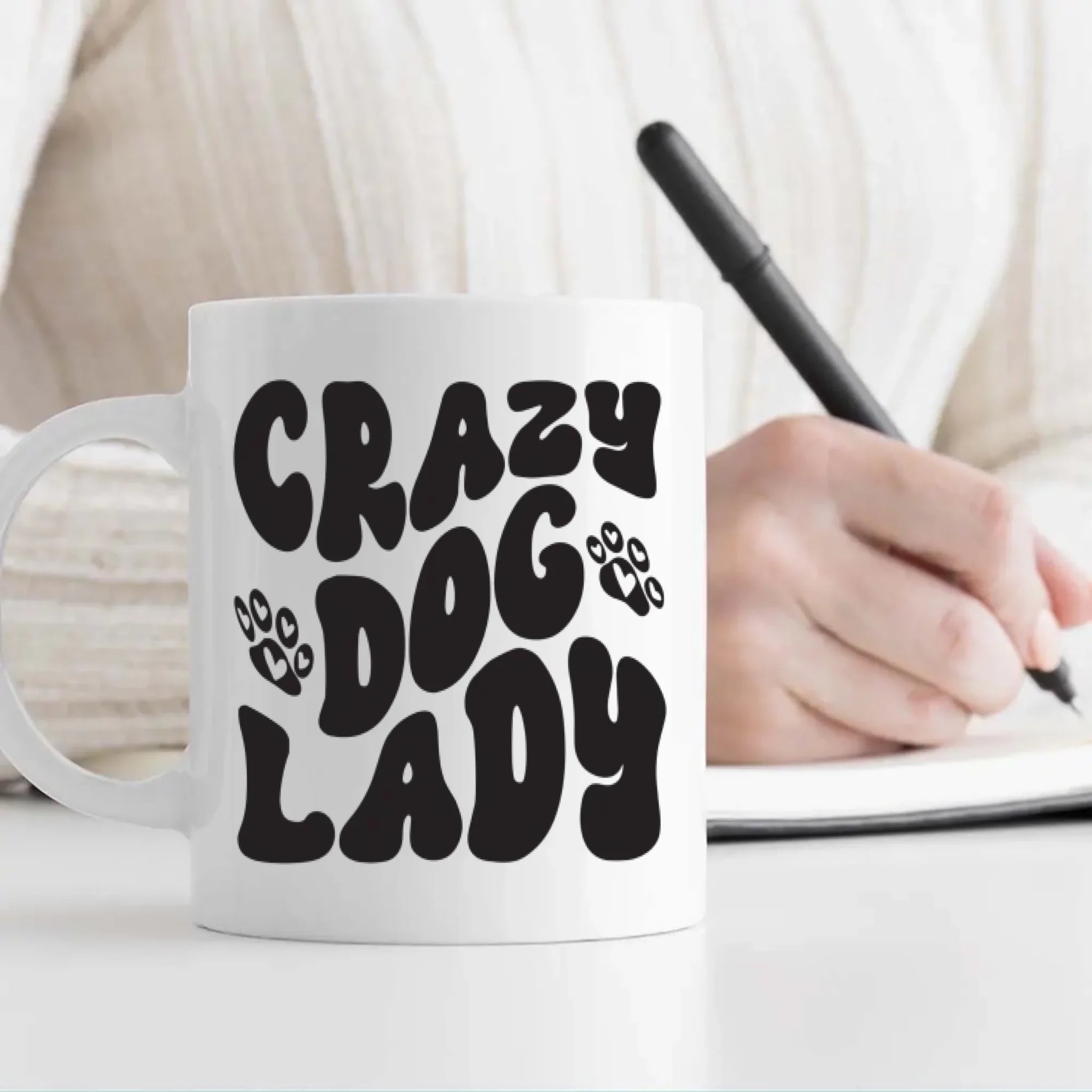 Crazy Dog Lazy Mug – Funny Gift for Dog Lovers – 89Prints