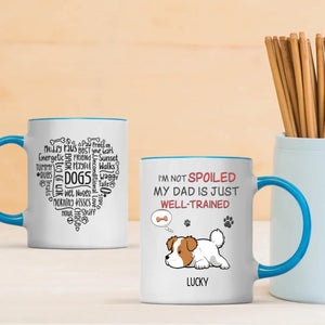Funny Dog Dad Mug – I’m Not Spoiled My Dad Is Just Well-Trained - 89Prints