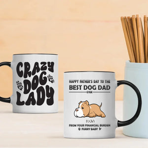 Crazy Dog Lazy Mug – Funny Gift for Dog Lovers – 89Prints