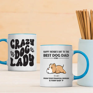 Crazy Dog Lazy Mug – Funny Gift for Dog Lovers – 89Prints