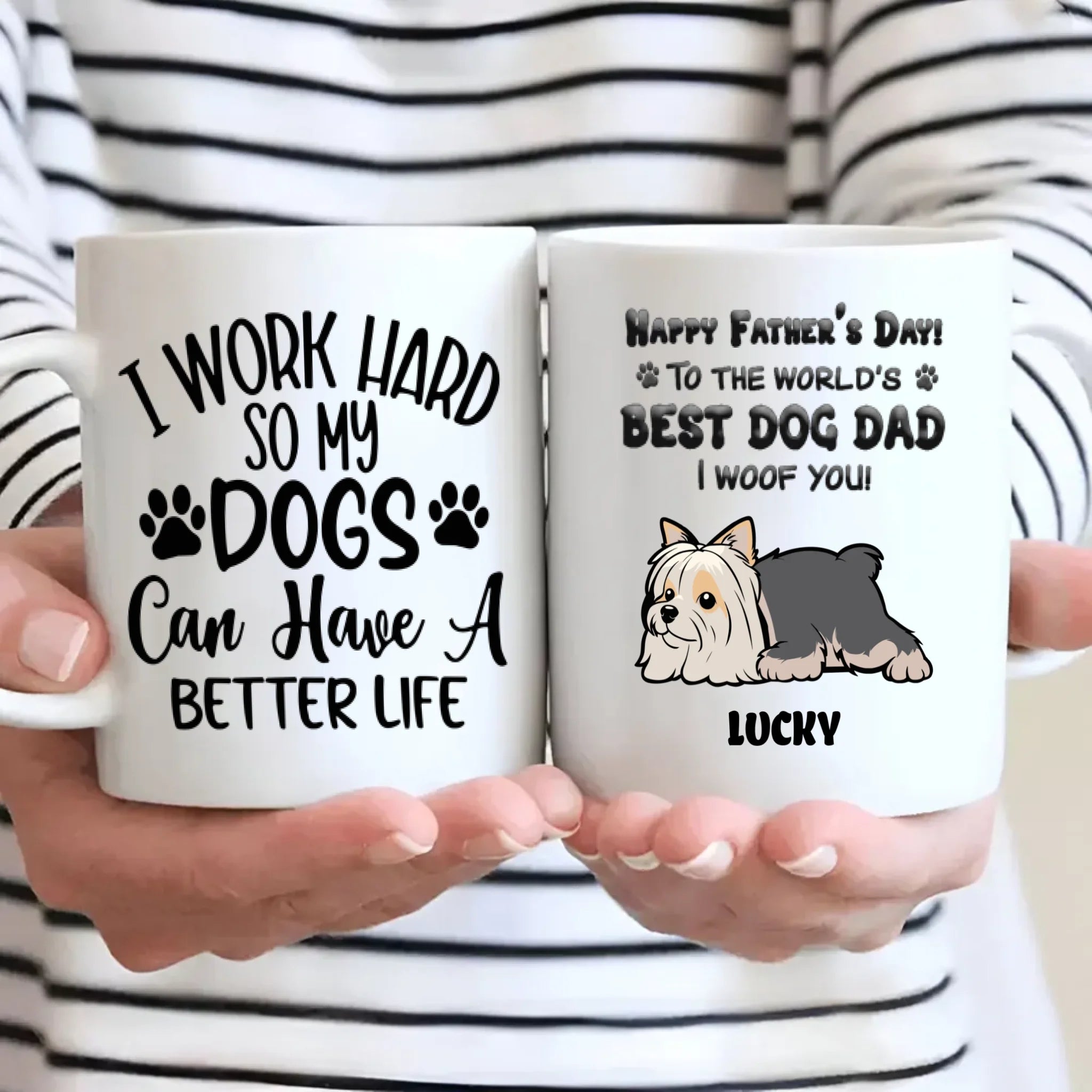 Happy Father’s Day to the World’s Best Dog Dad Mug – Cute Gift from the Dog – 89Prints