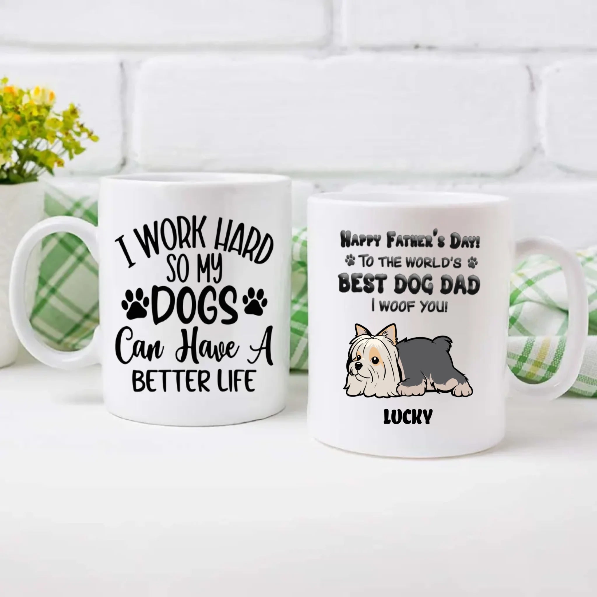 Happy Father’s Day to the World’s Best Dog Dad Mug – Cute Gift from the Dog – 89Prints
