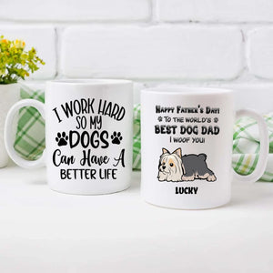 Happy Father’s Day to the World’s Best Dog Dad Mug – Cute Gift from the Dog – 89Prints