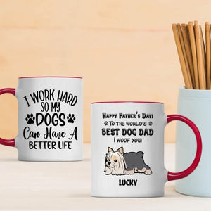 Happy Father’s Day to the World’s Best Dog Dad Mug – Cute Gift from the Dog – 89Prints