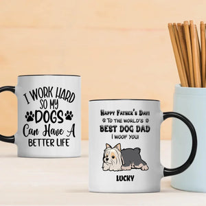 Happy Father’s Day to the World’s Best Dog Dad Mug – Cute Gift from the Dog – 89Prints