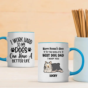 Happy Father’s Day to the World’s Best Dog Dad Mug – Cute Gift from the Dog – 89Prints