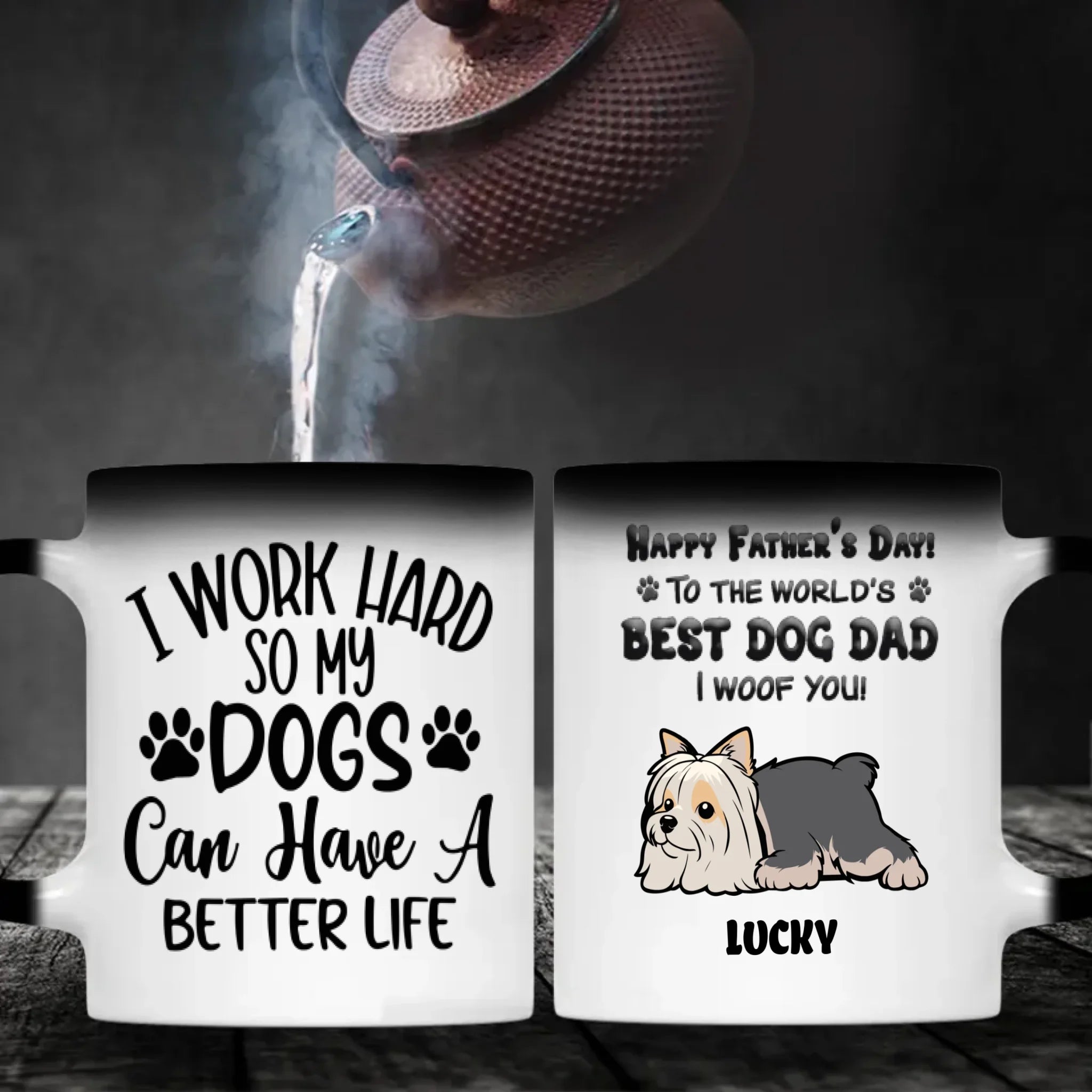 Happy Father’s Day to the World’s Best Dog Dad Mug – Cute Gift from the Dog – 89Prints