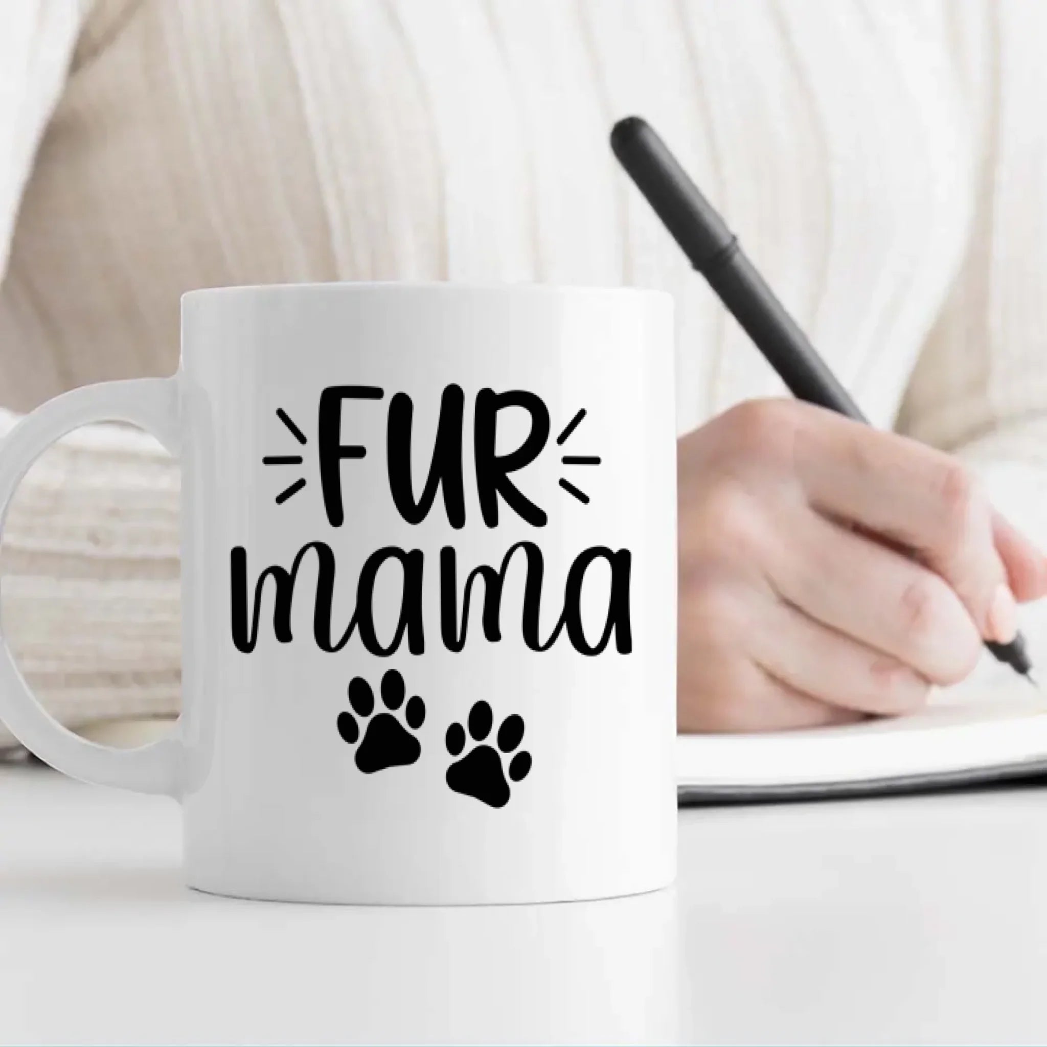 Funny “Fur Mama” Dog Mug – Custom Dog Breed – Cute Gift for Proud Pet Moms – 89Prints