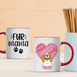 Funny “Fur Mama” Dog Mug – Custom Dog Breed – Cute Gift for Proud Pet Moms – 89Prints