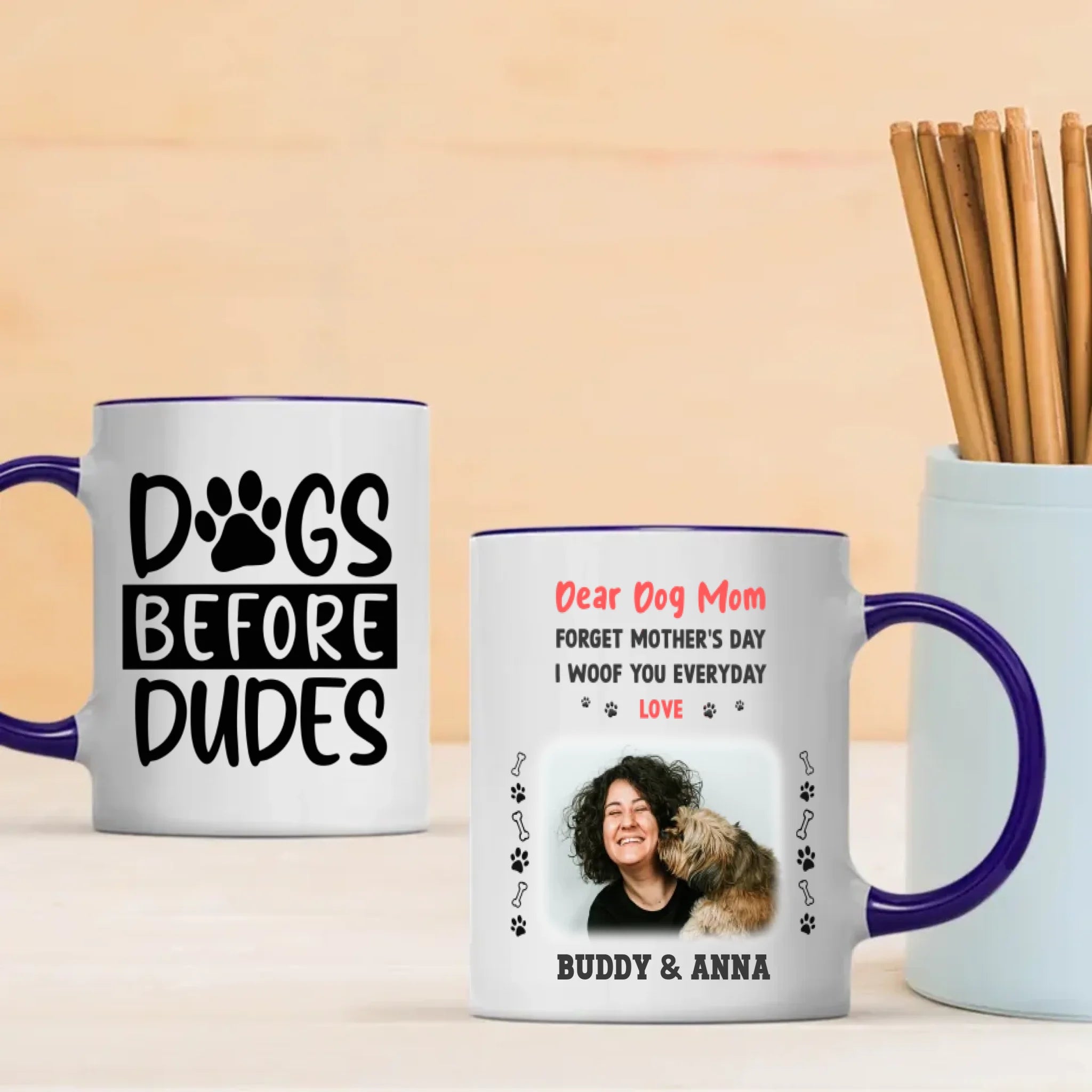 Forget Mother’s Day, I Woof You Every Day Mug – Cute Personalized Gift for Dog Moms – 89Prints