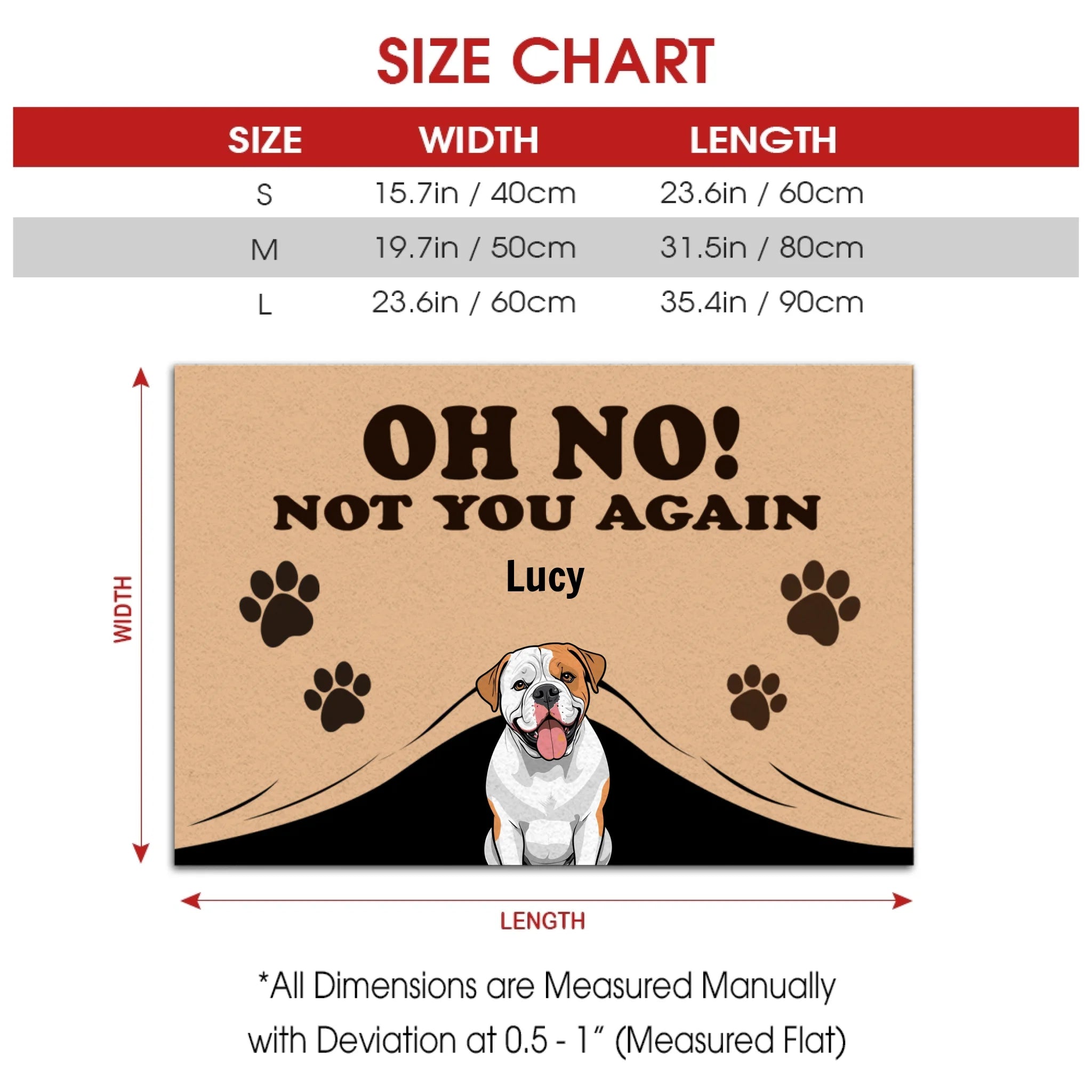 Personalized Unexpected & Funny Doormats | Oh No! Not You Again - 89Prints
