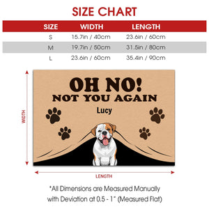 Personalized Unexpected & Funny Doormats | Oh No! Not You Again - 89Prints