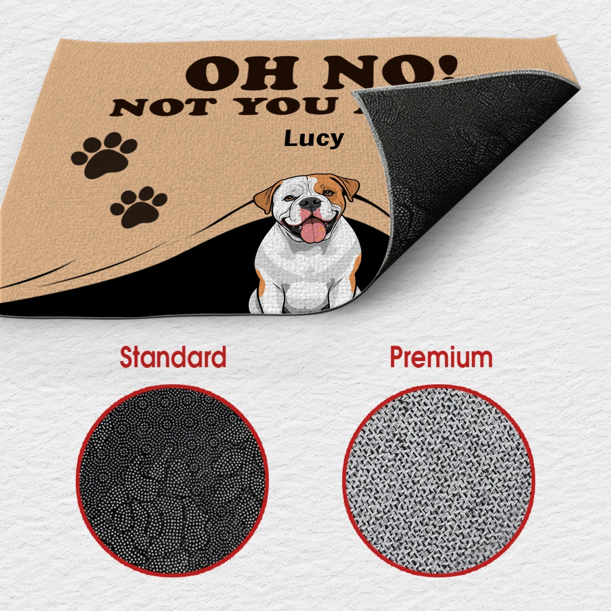 Personalized Unexpected & Funny Doormats | Oh No! Not You Again - 89Prints