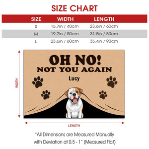 Personalized Unexpected & Funny Doormats | Oh No! Not You Again - 89Prints