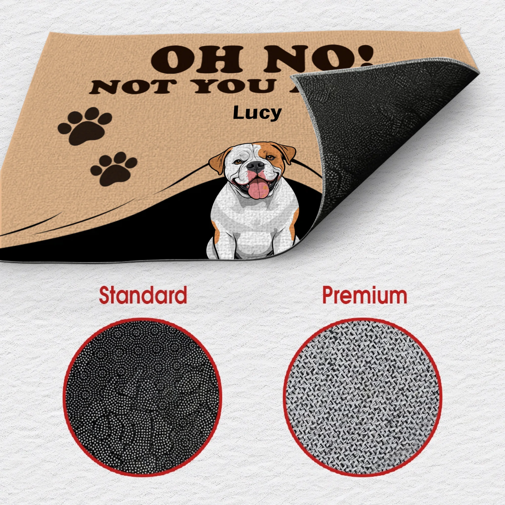 Personalized Unexpected & Funny Doormats | Oh No! Not You Again - 89Prints