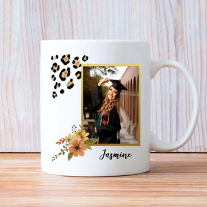 Personalized Graduation Mug – Behind You All Your Memories Quote Gift – Custom Photo & Name – 89Prints