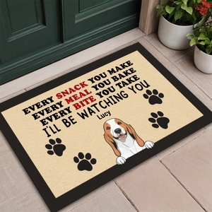 Dog Lover Gift – “Every Snack You Make” Personalized Doormat - 89Prints