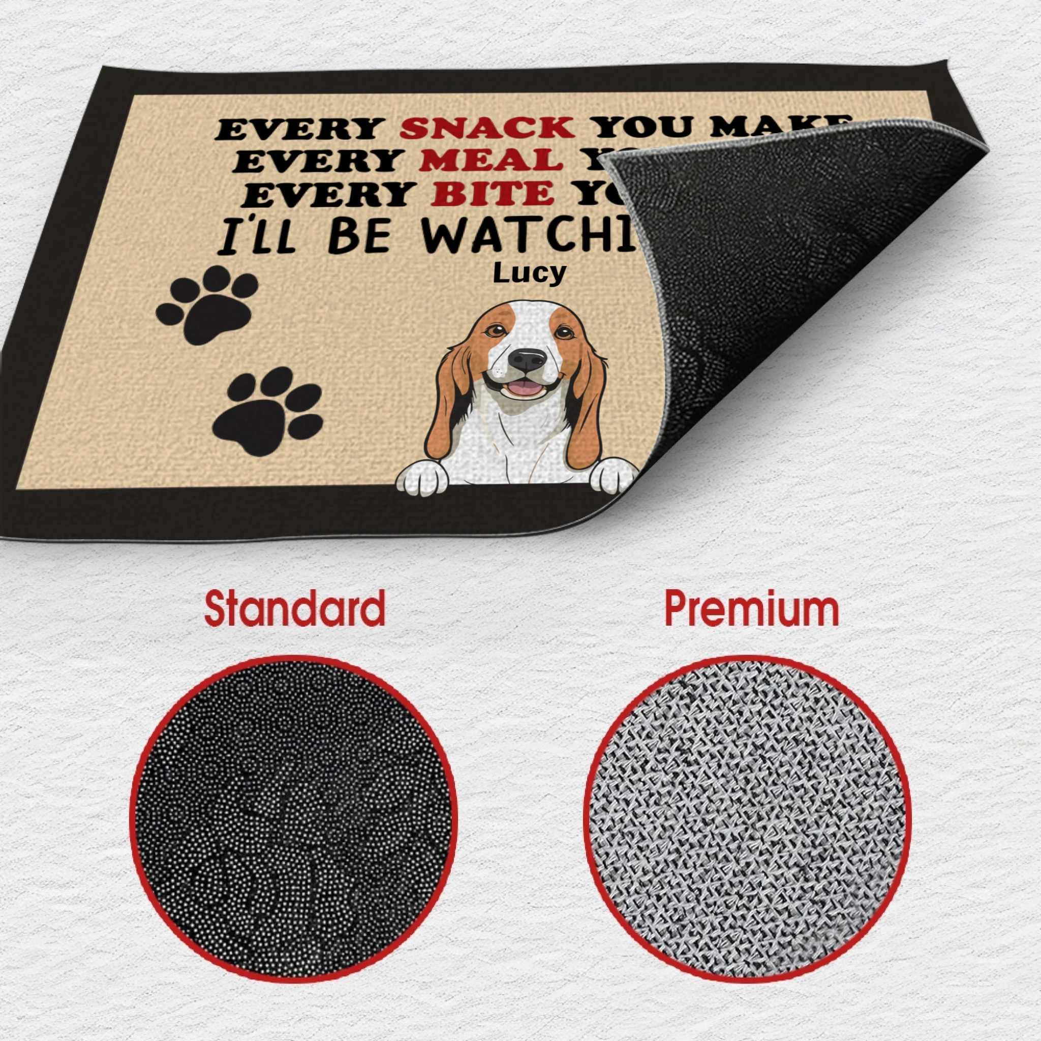 Dog Lover Gift – “Every Snack You Make” Personalized Doormat - 89Prints