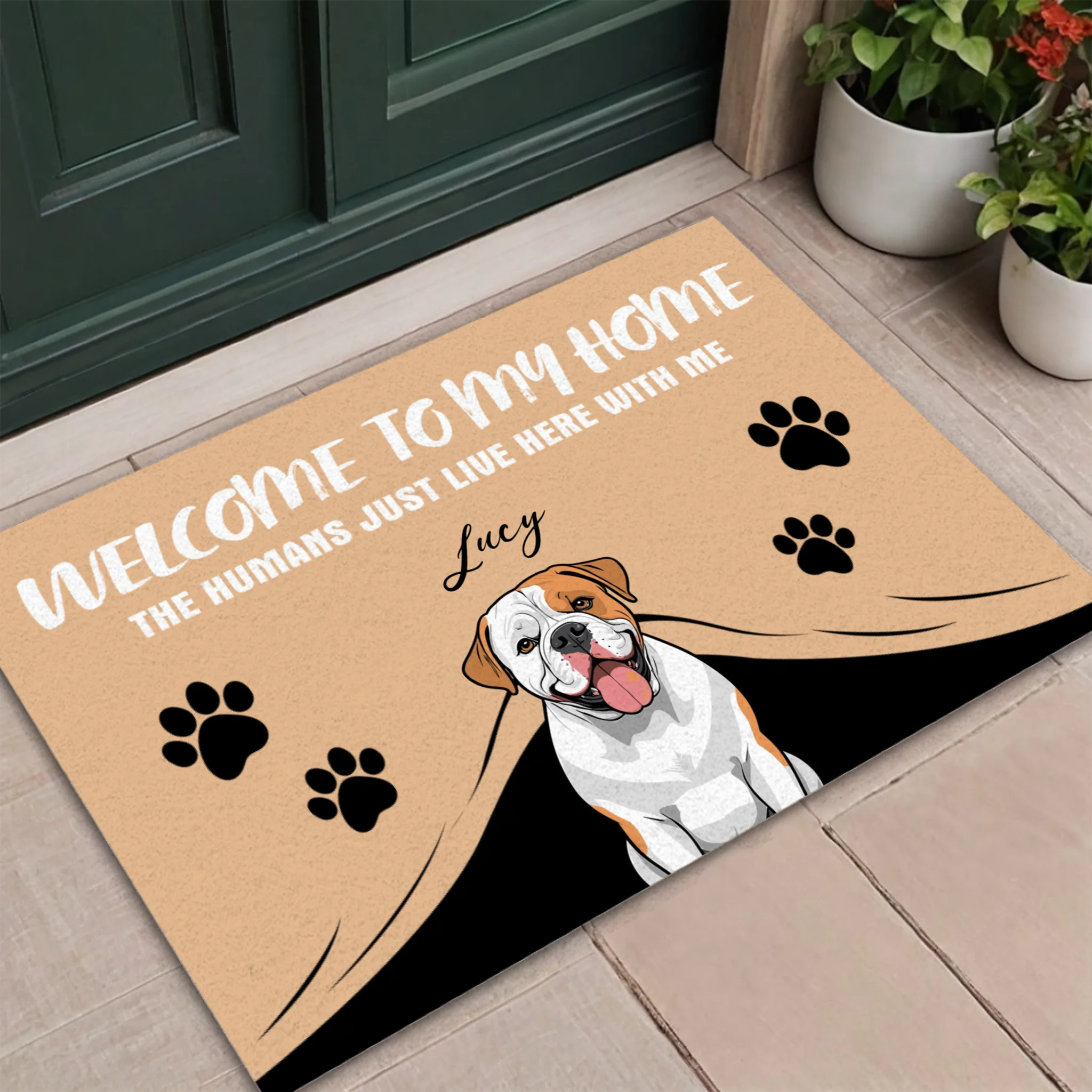 Welcome to My Home – Funny Dog Doormat for Pet Lovers - 89Prints