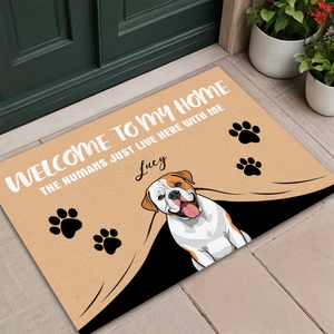 Welcome to My Home – Funny Dog Doormat for Pet Lovers - 89Prints
