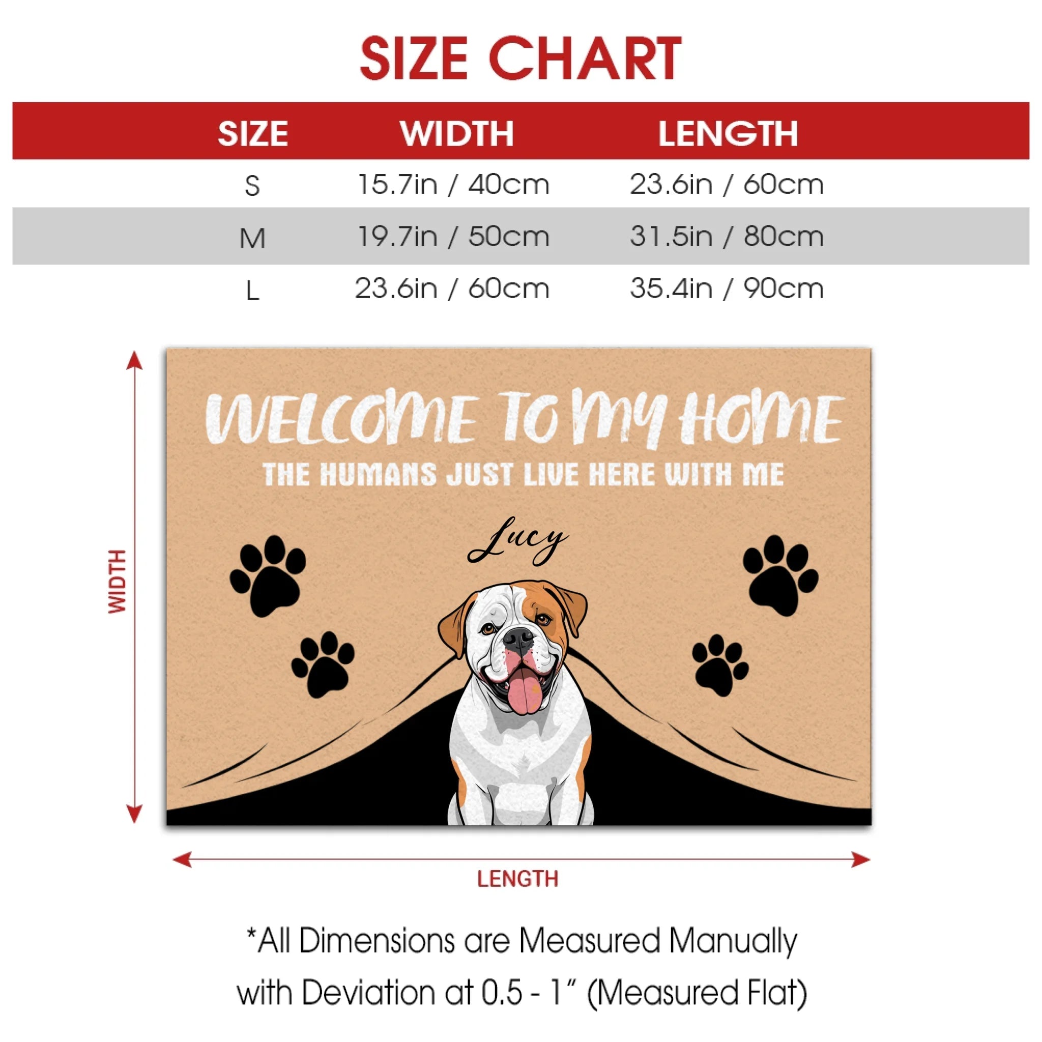 Welcome to My Home – Funny Dog Doormat for Pet Lovers - 89Prints
