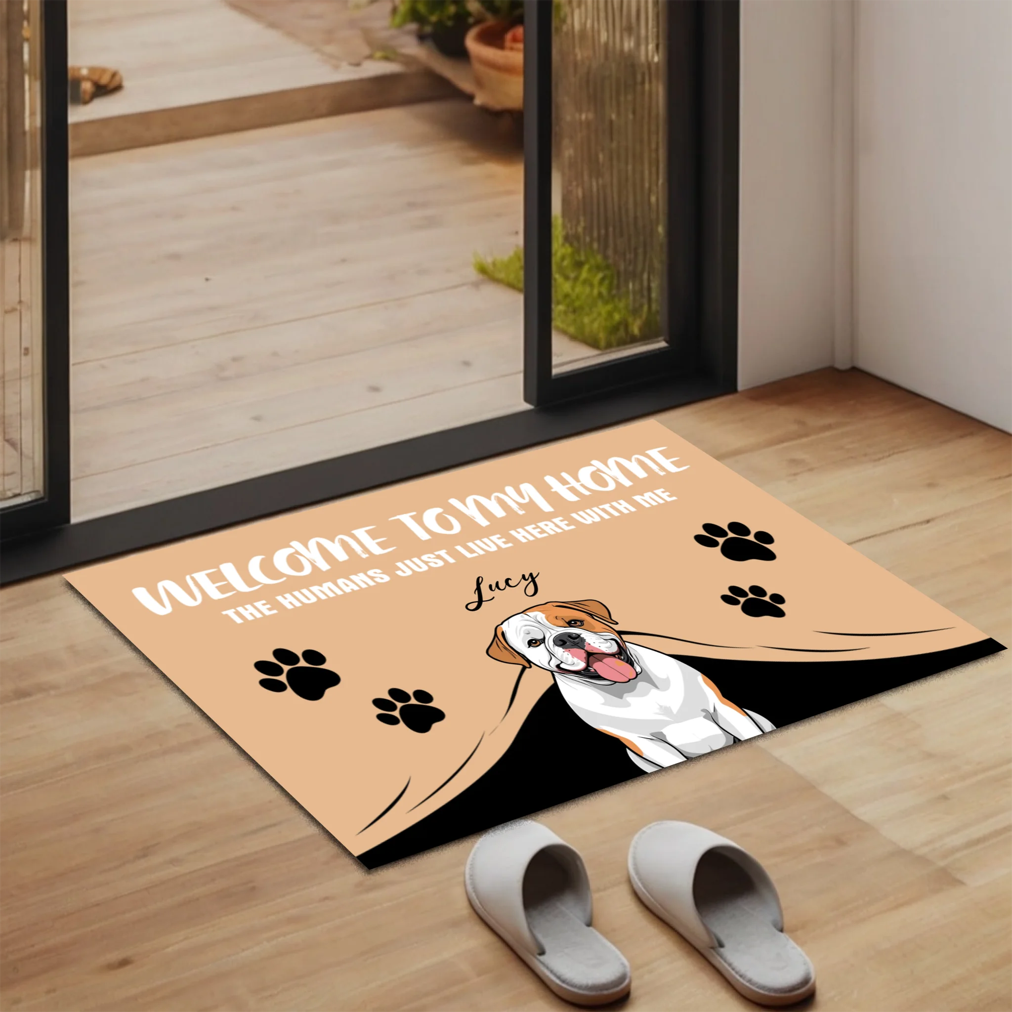 Welcome to My Home – Funny Dog Doormat for Pet Lovers - 89Prints