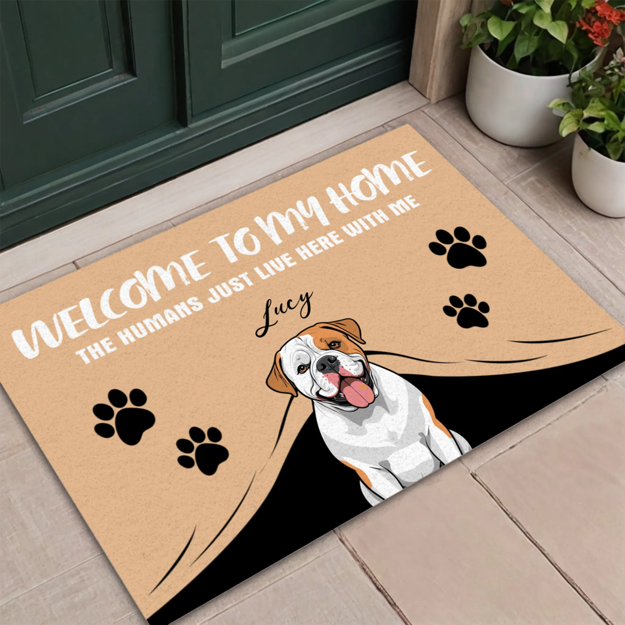 Welcome to My Home – Funny Dog Doormat for Pet Lovers - 89Prints