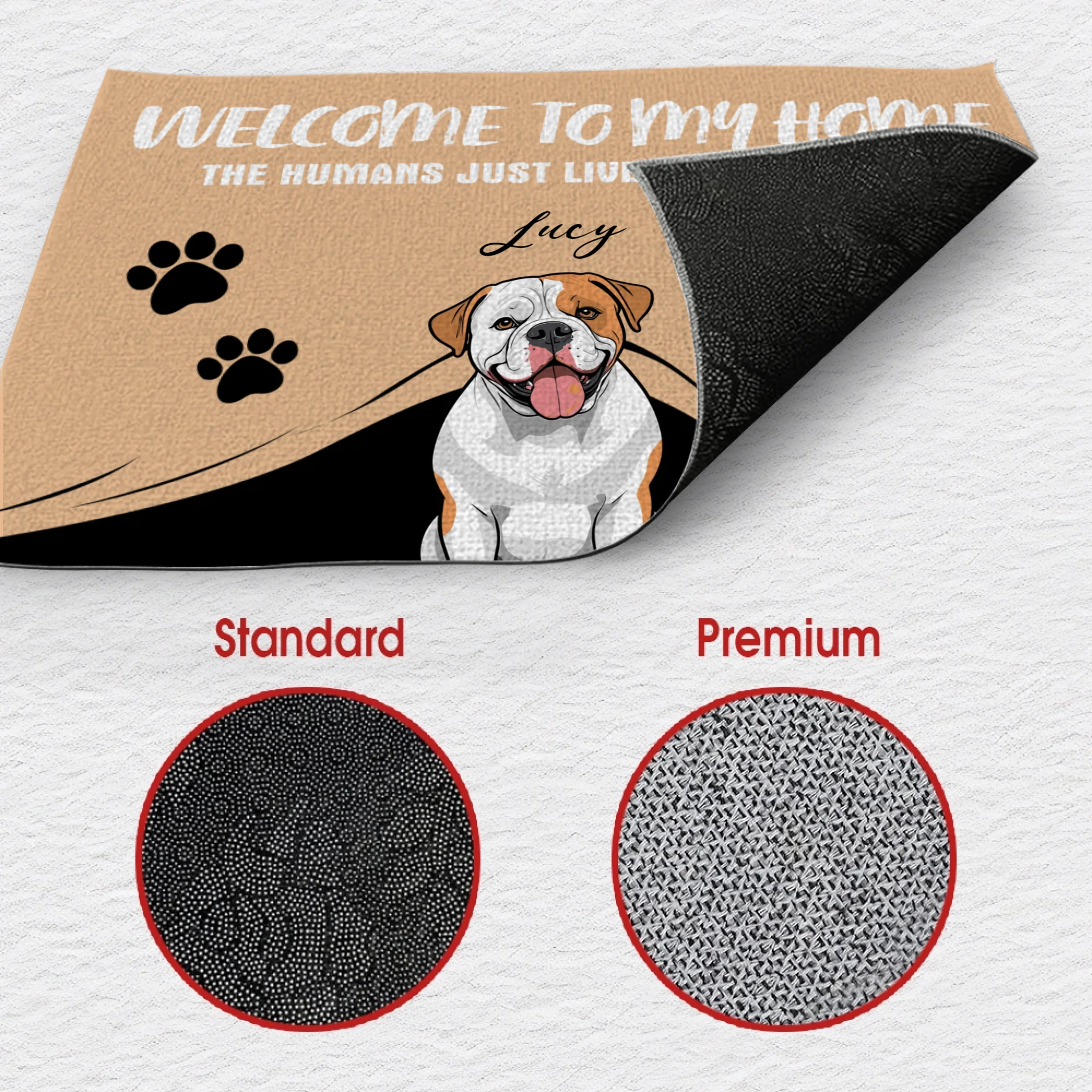 Welcome to My Home – Funny Dog Doormat for Pet Lovers - 89Prints