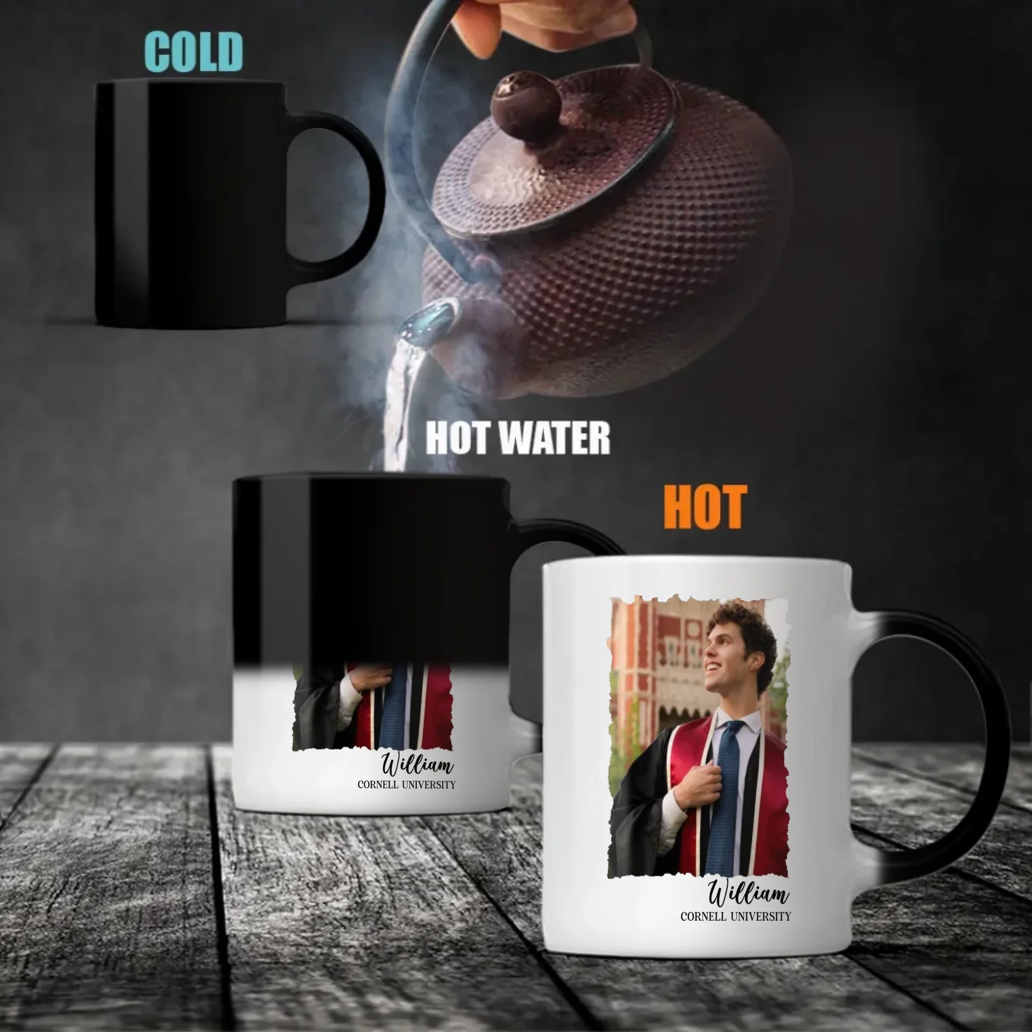 Personalized Graduation Mug for Son – Custom Photo & Name – Inspirational Message Gift from Mom or Dad – 89Prints