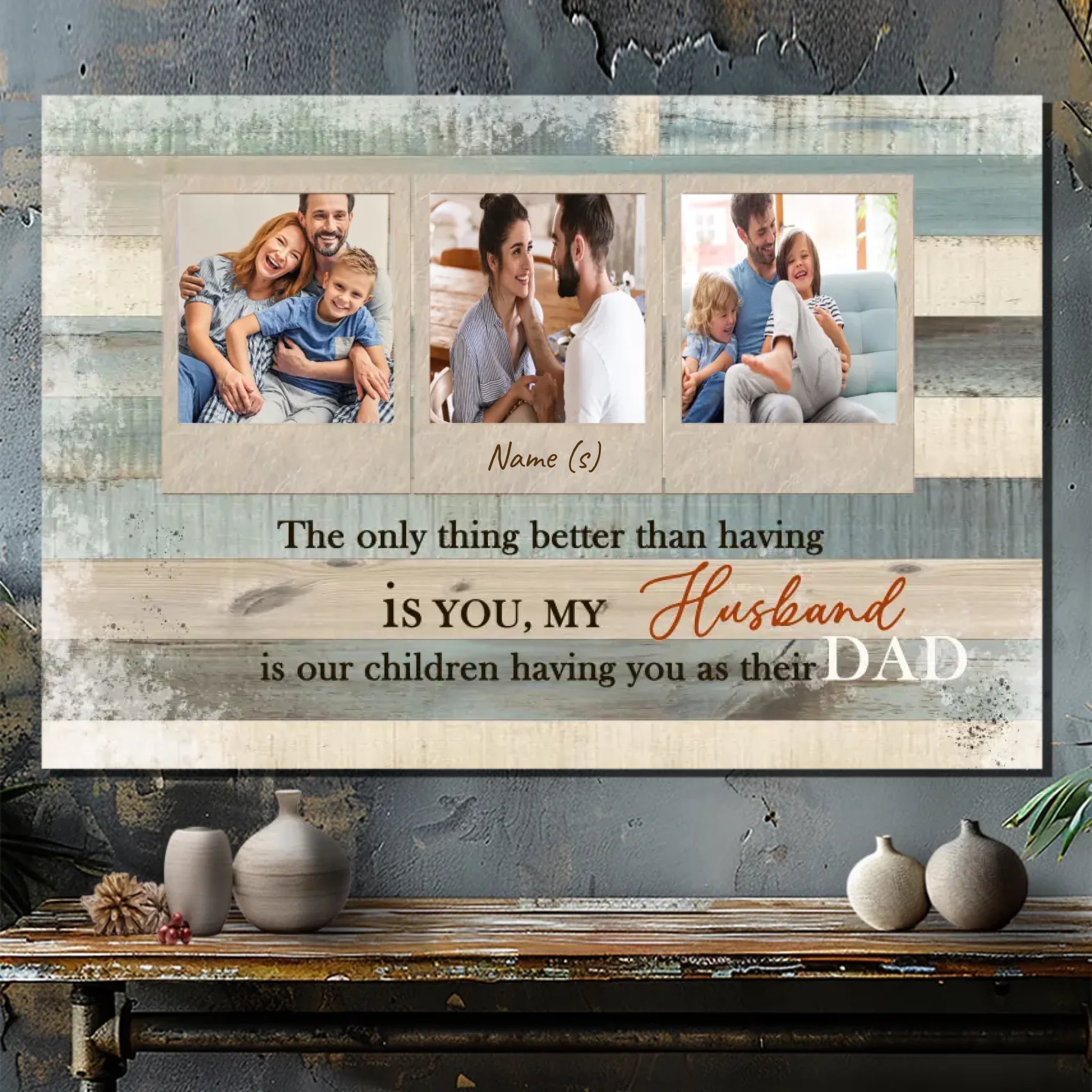 Custom Father's Day Canvas – The Perfect Gift for Husband and Dad