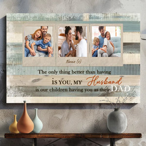Custom Father's Day Canvas – The Perfect Gift for Husband and Dad