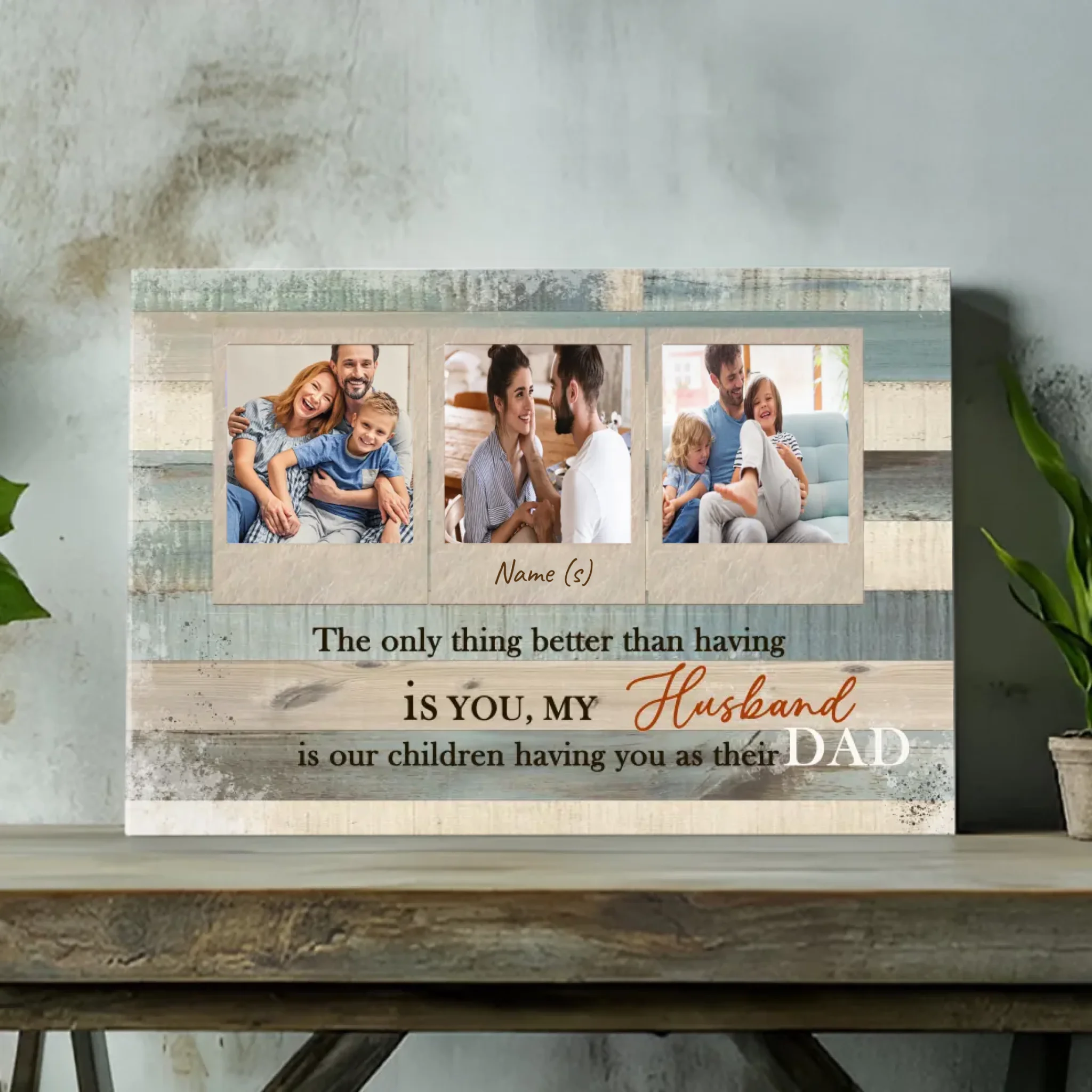 Custom Father's Day Canvas – The Perfect Gift for Husband and Dad